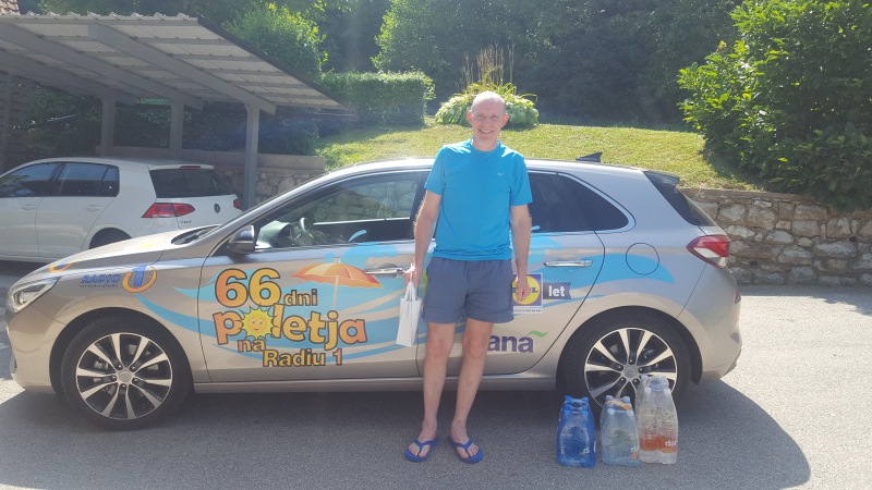 Nagrajenec Vili Kastelec iz Straže, dobitnik Vzajemna bona